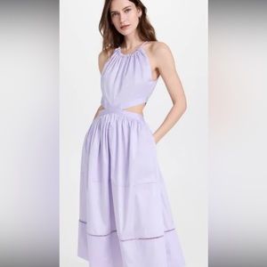 Purple dress with cut outs